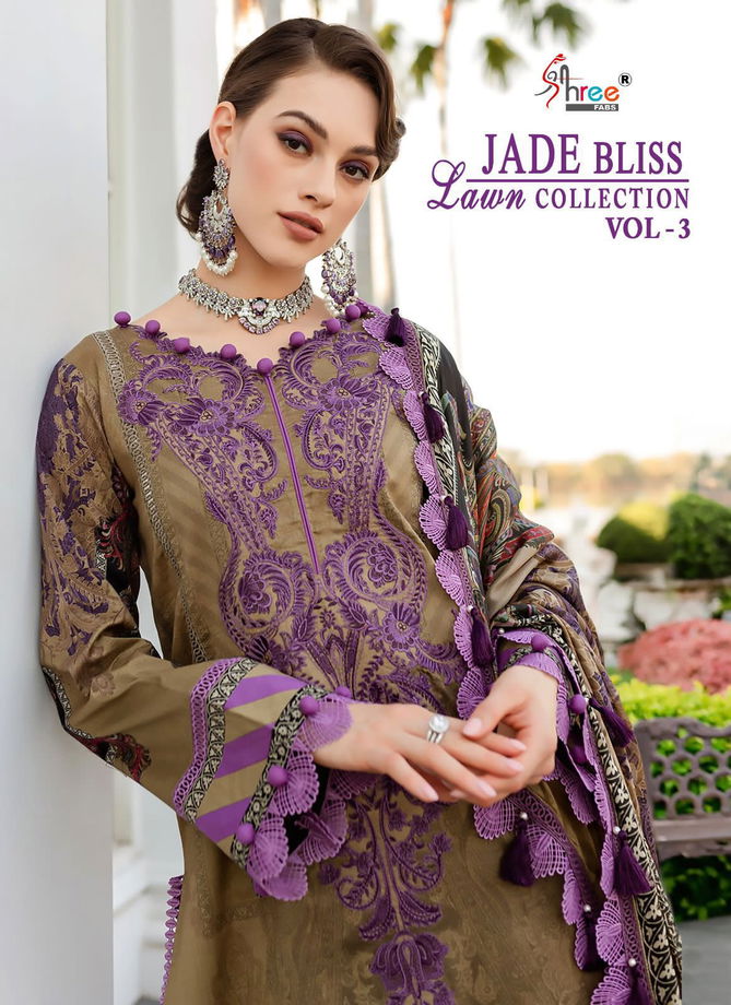 Jade Bliss Lawn Collection Vol 3 By Shree Pakistani Suits Catalog